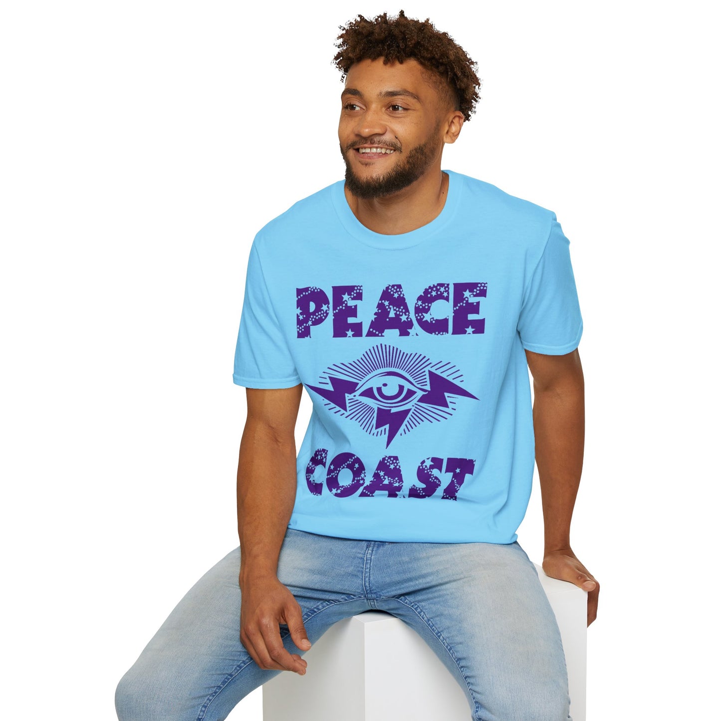 PEACE COAST LOGOS EYE Lightning Energy + Third Eye Consciousness STARS
