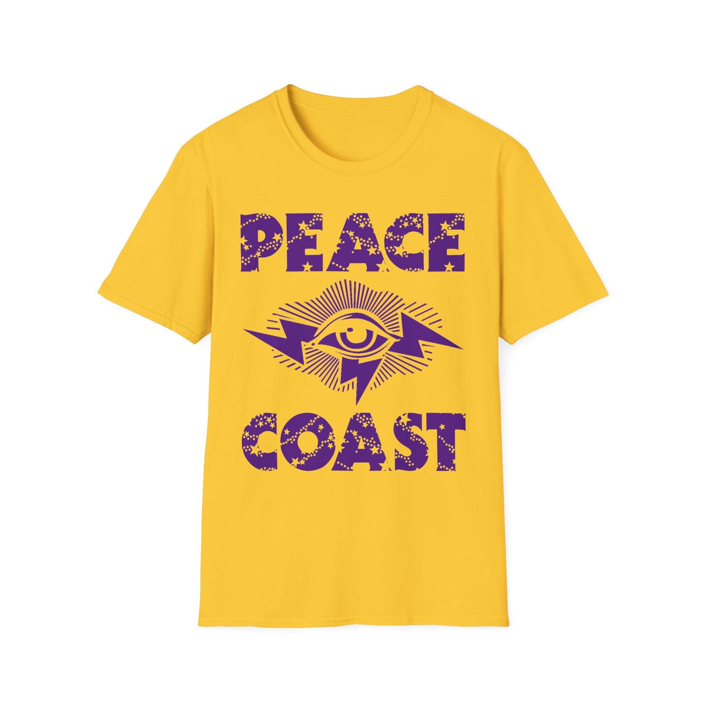 PEACE COAST LOGOS EYE Lightning Energy + Third Eye Consciousness STARS