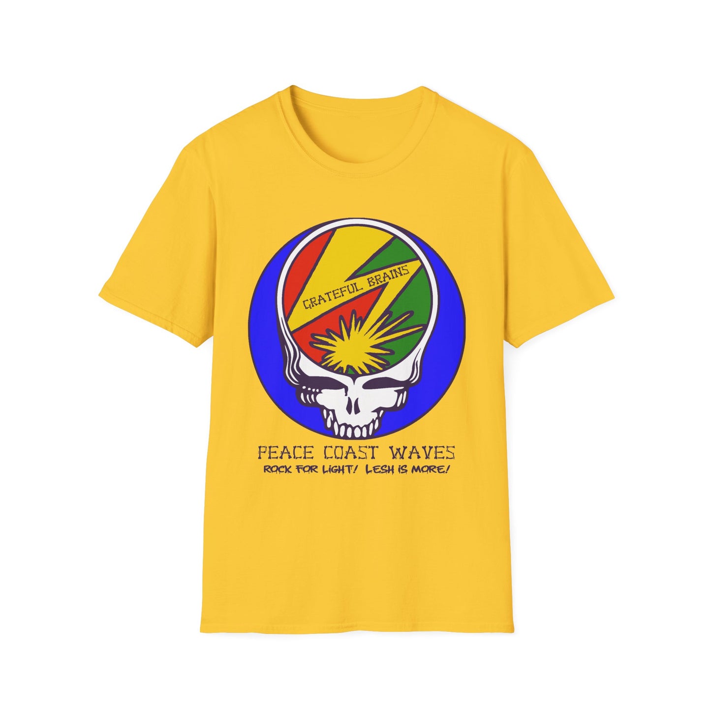 GRATEFUL BRAINS STEALY Steal Your Face Rock For Light Tshirt - GD / Bad Brains