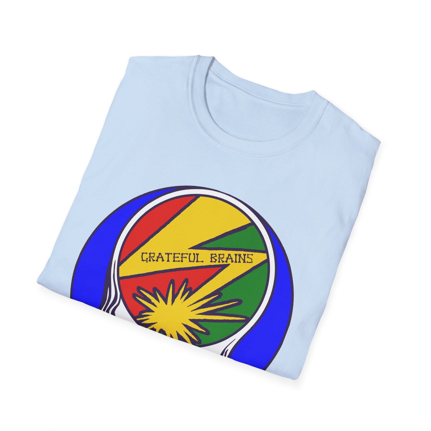 GRATEFUL BRAINS STEALY Steal Your Face Rock For Light Tshirt - GD / Bad Brains