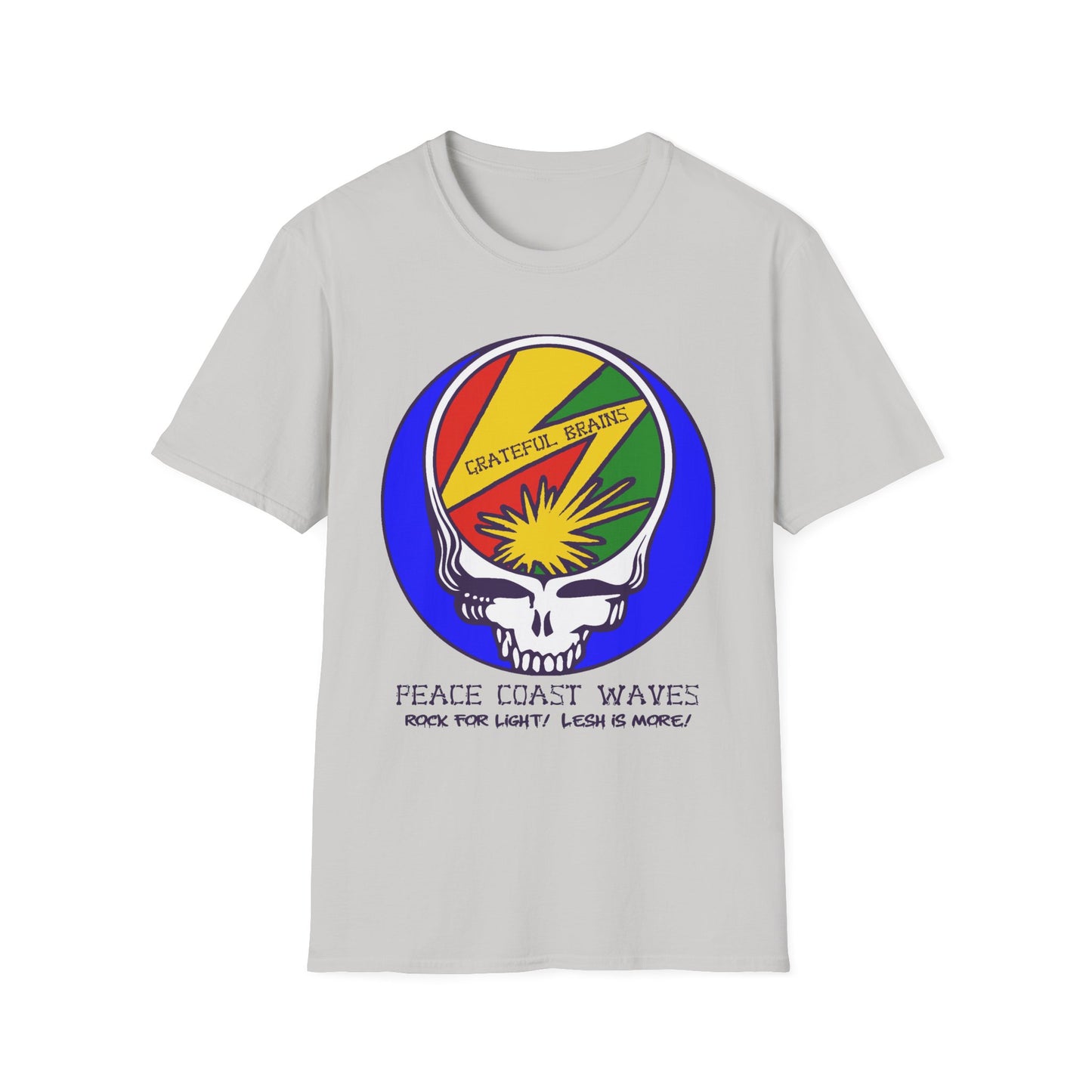 GRATEFUL BRAINS STEALY Steal Your Face Rock For Light Tshirt - GD / Bad Brains