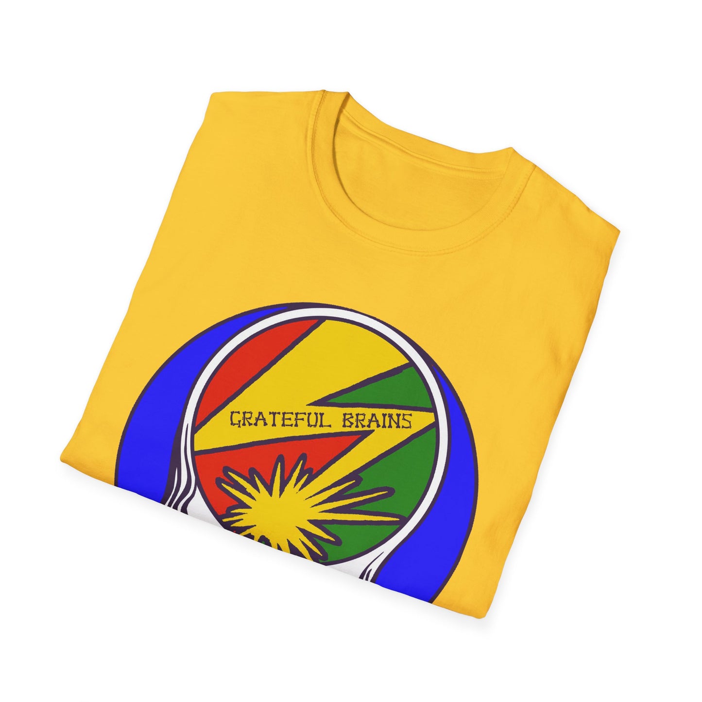 GRATEFUL BRAINS STEALY Steal Your Face Rock For Light Tshirt - GD / Bad Brains