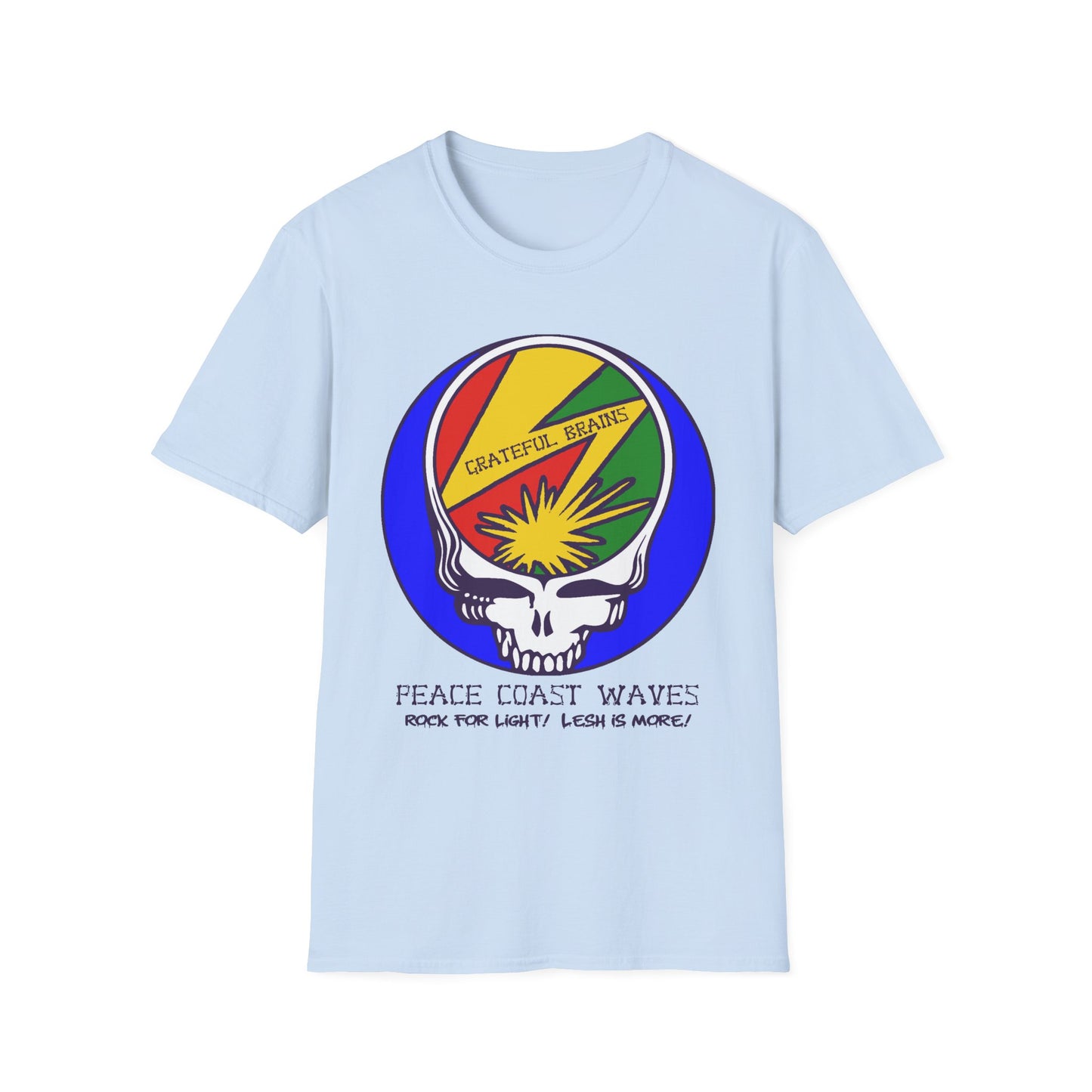 GRATEFUL BRAINS STEALY Steal Your Face Rock For Light Tshirt - GD / Bad Brains