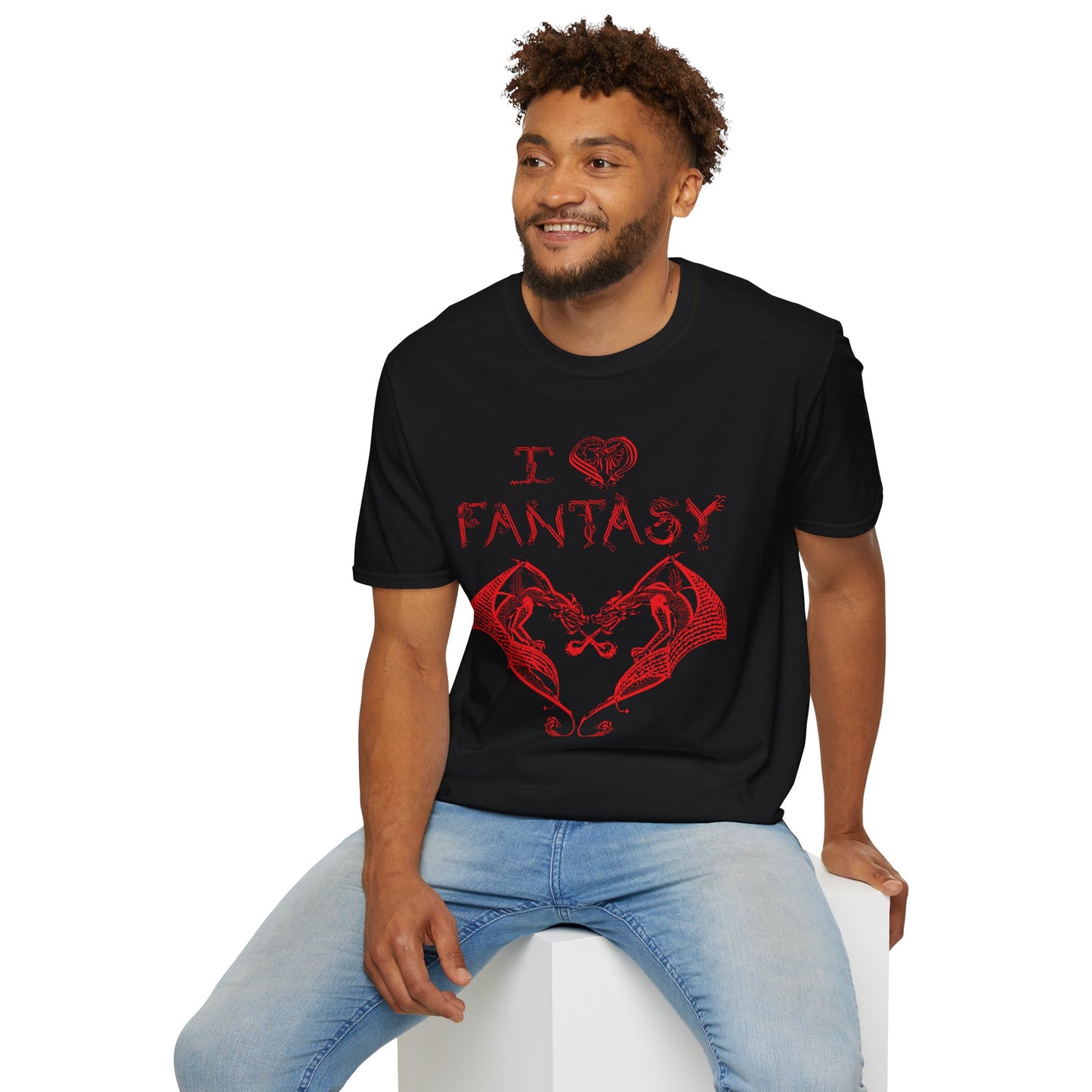 I Love Fantasy - Twin Baby Dragon Heart! T shirt - NEFF edition lol
