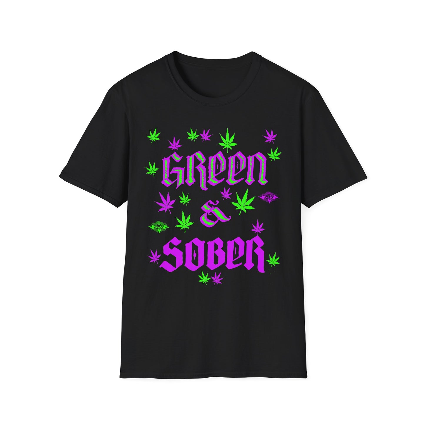GREEN & SOBER LIFE T - WE LOVE U MJ