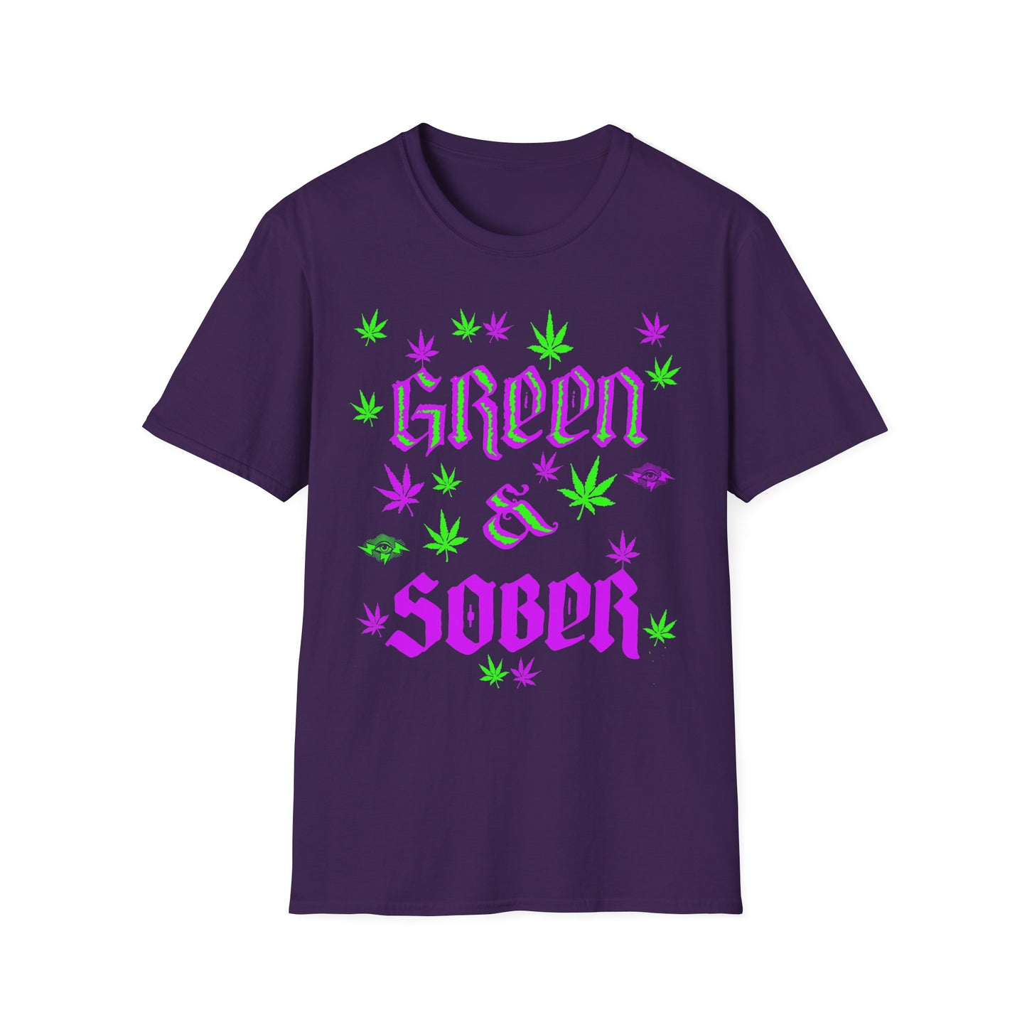 GREEN & SOBER LIFE T - WE LOVE U MJ