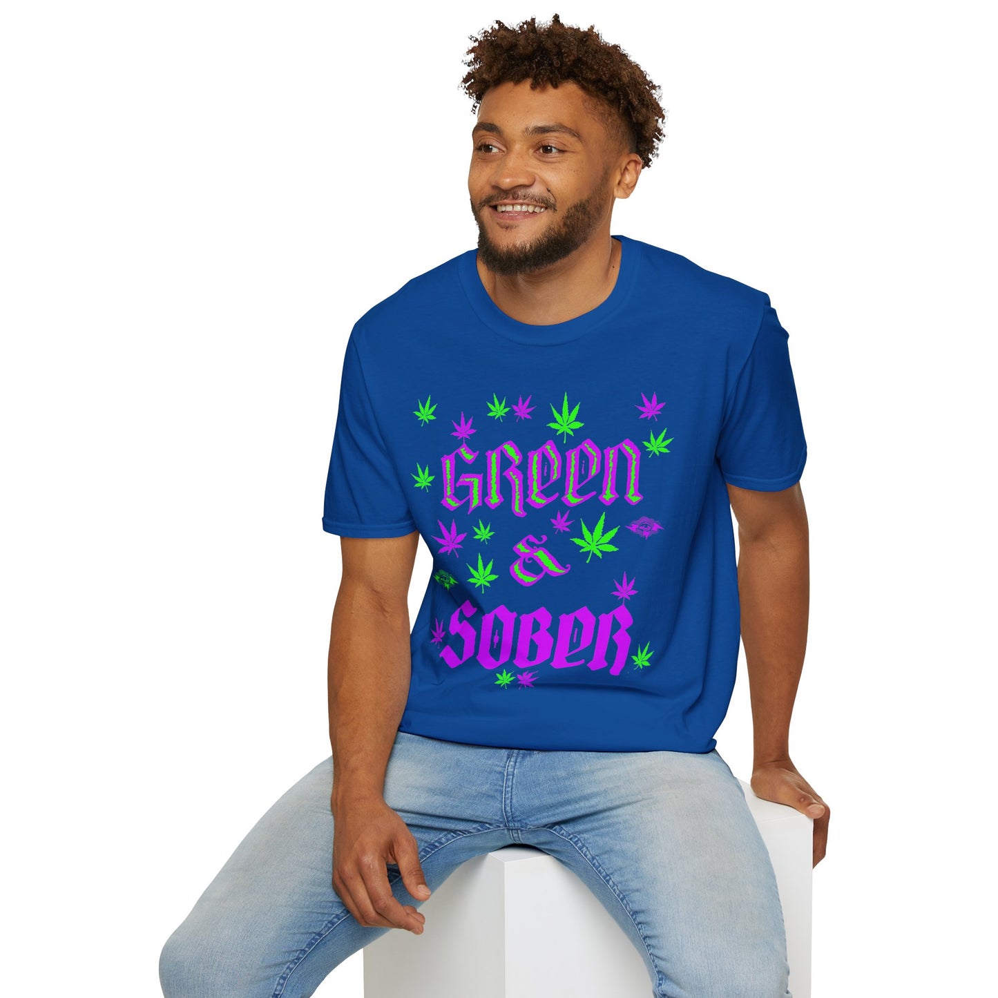 GREEN & SOBER LIFE T - WE LOVE U MJ