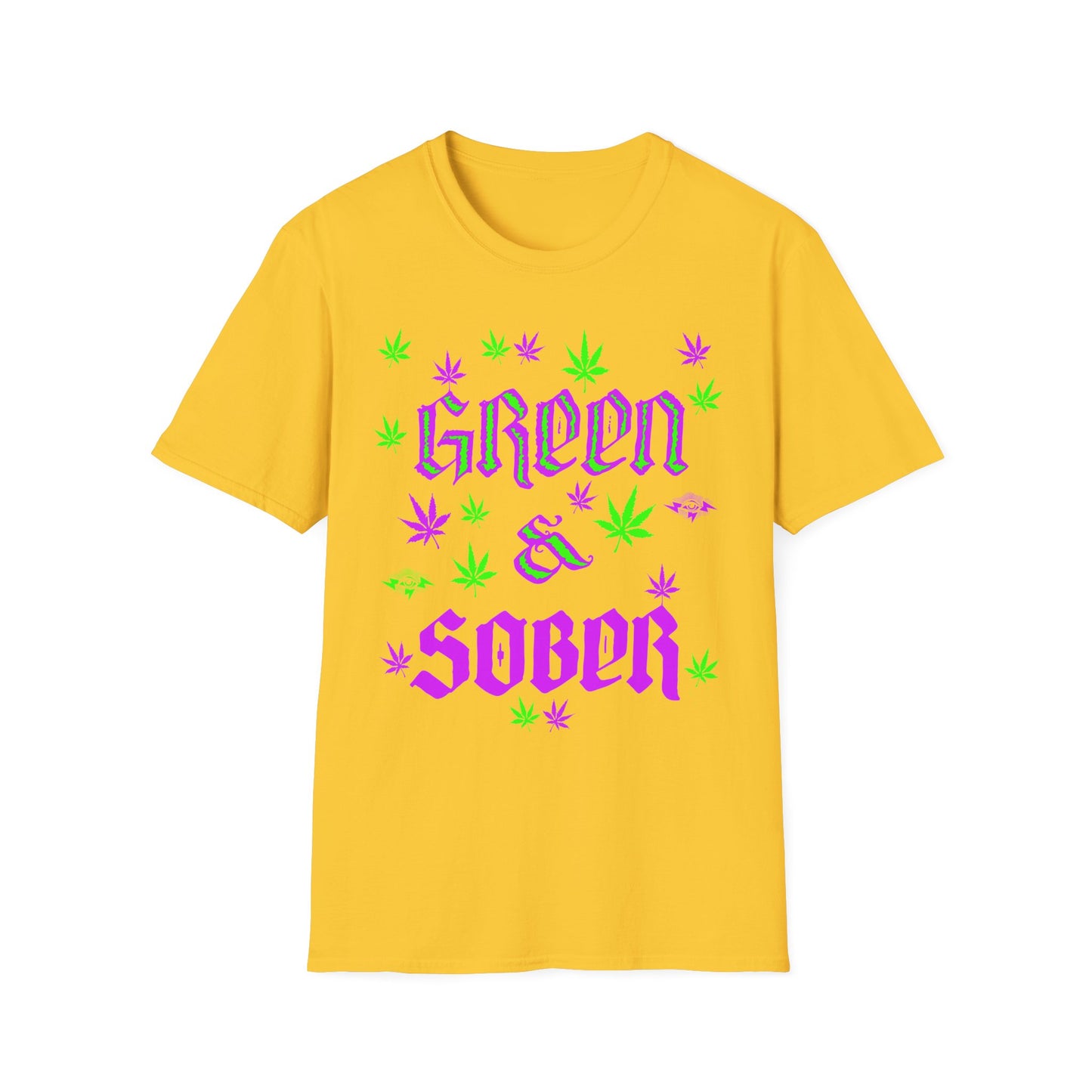 GREEN & SOBER LIFE T - WE LOVE U MJ